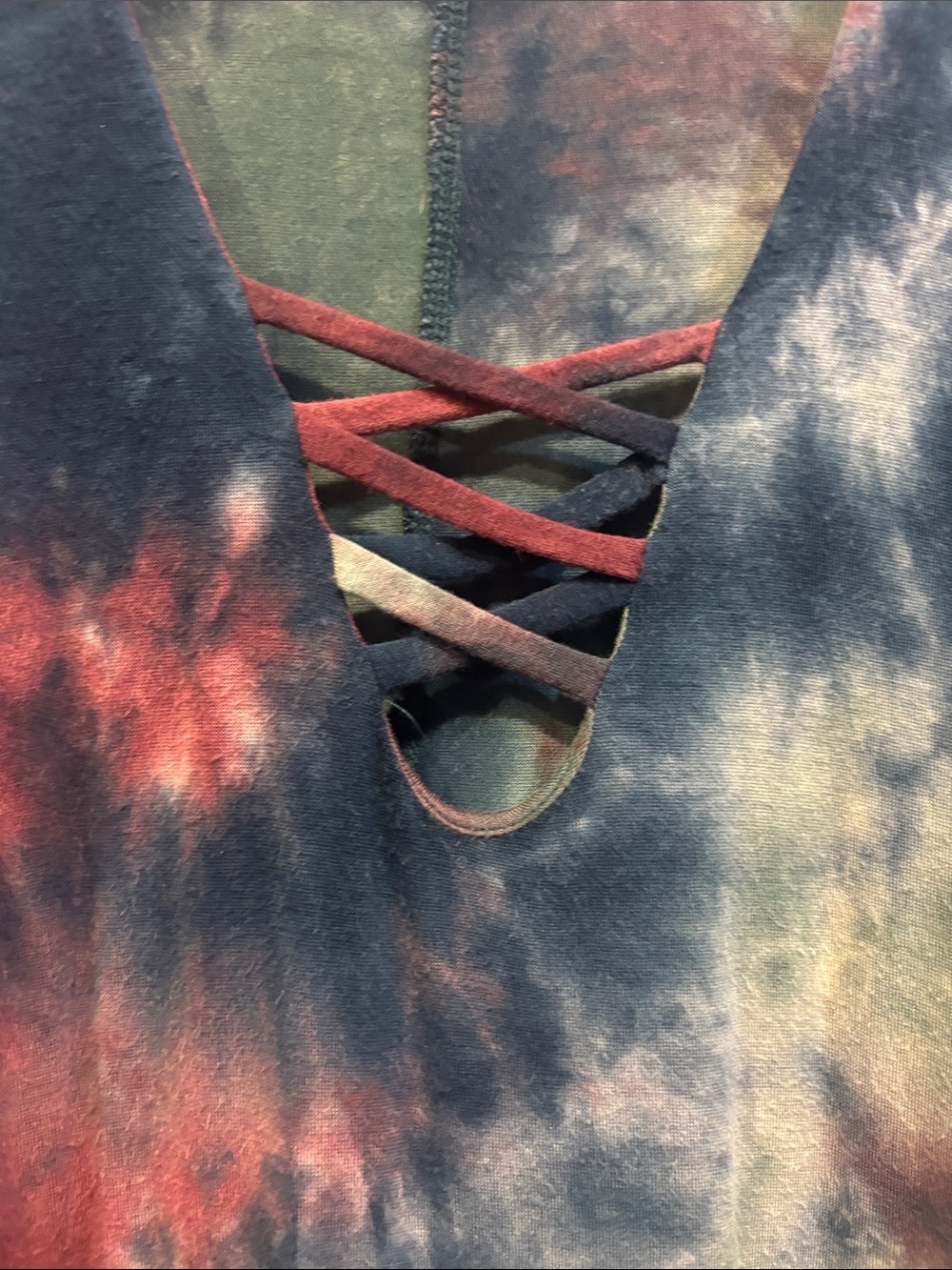 Tie-Dye Blue tunic Top - Picture 4 of 6
